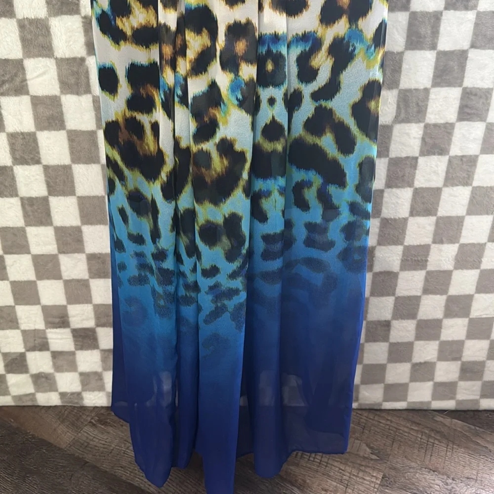Worthington Y2K Leopard Animal Print Maxi Skirt Size L - Picture 7 of 8